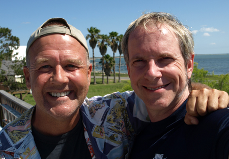 Marty Rathbun and Steve Hall near Texas coast Photo of Marty Rathbun and Steve Hall near Texas coast