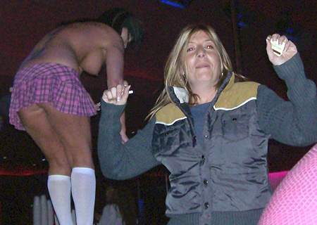 Yael Lustgarten, Scientology's moral poster child dancing with a stripper in Vegas Photo of Yael Lustgarten, Scientology's moral poster child